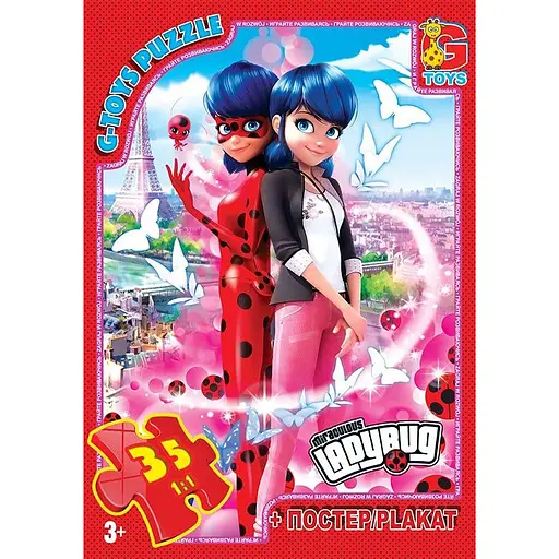 Пазлы детские Леди Баг LB1012, 35 элементов