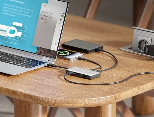 Digitus Док-станция USB-C > HDMI/2xUSB-A/USB-C/SD/MicroSD/RJ54, Travel - фото 9