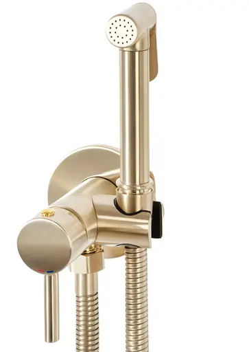 Набір гігієнічного душу прихованого монтажу Rea Loop brushed gold REA-B6311, Золотий - фото 3