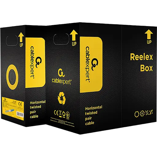 Кабель UTP 5e (бухта, 305м) Cablexpert Blue UPC-5004E-SOL-B - фото 3