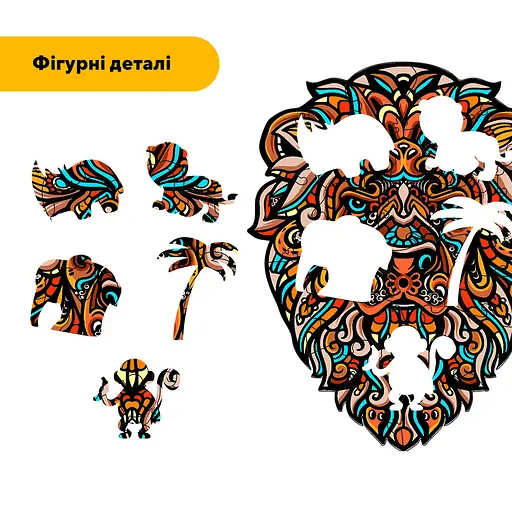 Пазл деревянный Сказочный Левчик, А5, Картонная коробка 35 элементов - фото 3