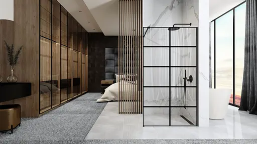 Душевая стенка Rea Bler-1 90 REA-K7953, универсальная - фото 3