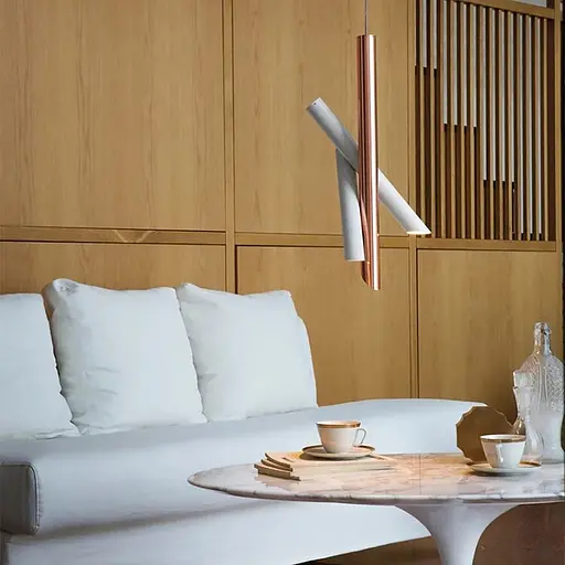 Светильник TUBES в белом корпусе в стиле модерн | Line F | Арт. MJ102/3 GD+WT - фото 8