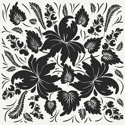 Картина за номерами "Чорно-білий орнамент" Art Craft 30х30 см