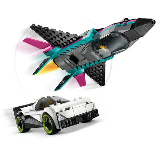 Конструктор LEGO City Реактивний літак проти автомобіля 259 деталей (60489) - фото 2