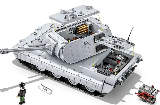 Конструктор дитячий танк Panzerkampfwagen E-100 COBI 2572 - фото 3