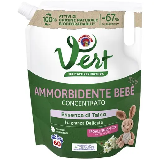 Смягчитель для детской одежды Chante Clair Vert Bebe концентрированный 60 стирок 1.2 л