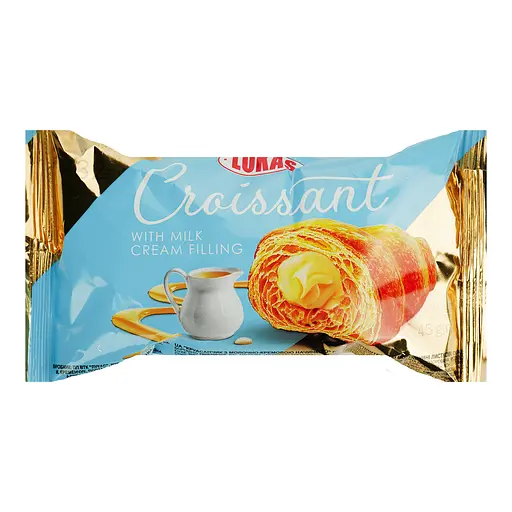 Круасан Lukas з молочно-кремовою начинкою 45 г