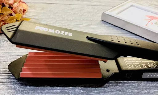 Професійна плойка велике гофре Pro Mozer Mz 7725 для прикореневого об'єму волосся турмалін - фото 6