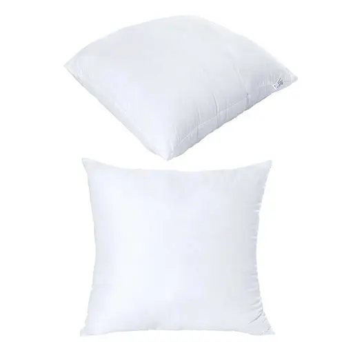 Подушка "White" микрофибра, силиконизированное волокно, молния, 70х70см, белая /1/