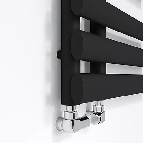 Рушникосушка дизайнерська Ideale Eva 11 9/500 чорна, Чорний - фото 2