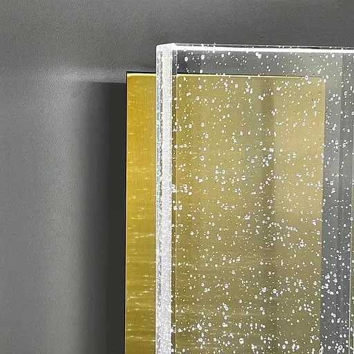 Бра Line F у латунному корпусі із скляним розсіювачем 21х10,5х9 см Арт. W110 FGD - фото 5