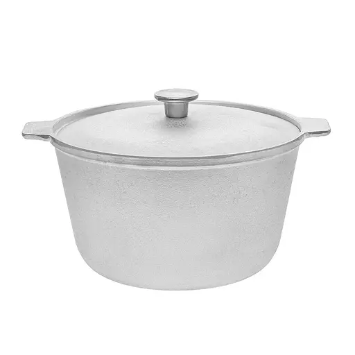 Каструля алюмінієва із кришкою 1.5 л, Полімет Сірий 83387 - фото 3