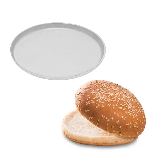 Форма алюмінієва для випічки булочки для гамбургера "Гамбургер" 15.9x1.2 см, Полімет 86499 - фото 1