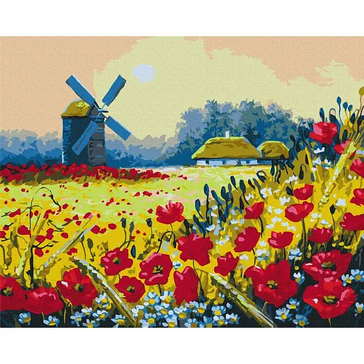 Картина по номерам Маковое поле Brushme 40x50 см разноцветная 000276862