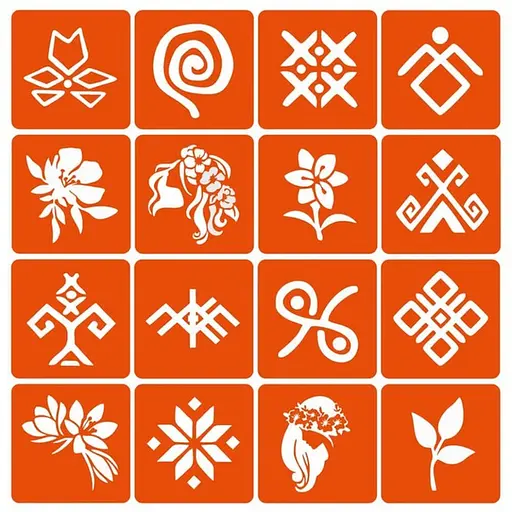 Набір трафаретів для біо-тату Мавка Mavka_simple-16