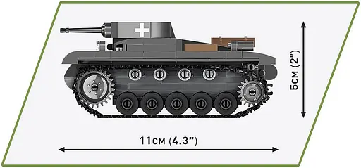 Конструктор COBI 1:48 PANZER II AUSF.A 2718 - фото 3