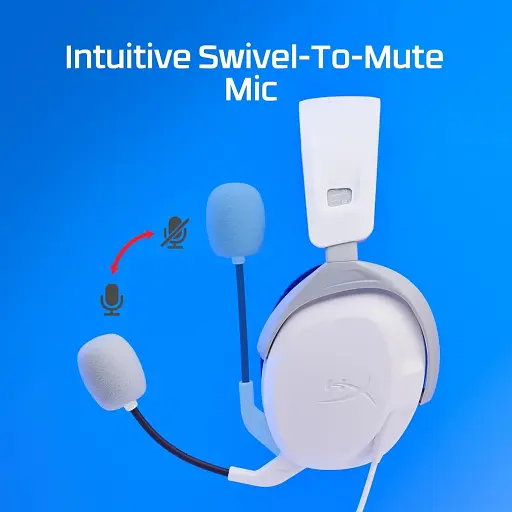 Гарнітура HyperX Cloud Stinger 2 PS4/PS5 mini-jack біло-синя - фото 6