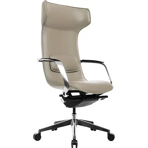 Офісне крісло GT Racer X-003F Leather, темно-бежеве (X-003F LEATHER Dark Beige) - фото 1