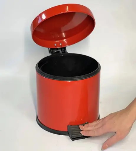 Відро для сміття з педаллю Mertinox 3 л Червоний 4501.1825S.104.03  - фото 3