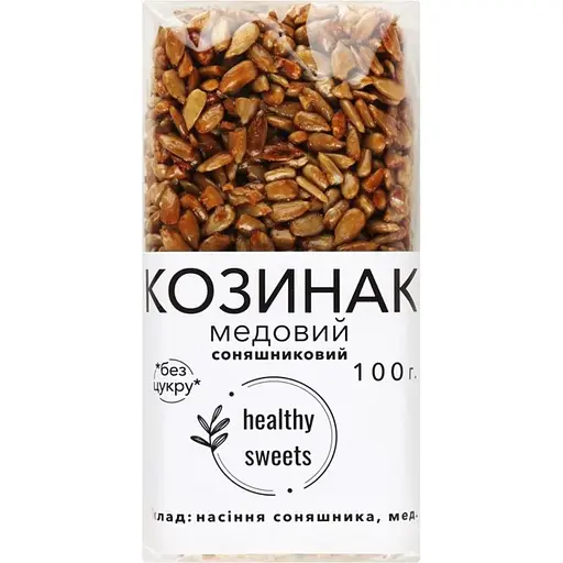 Козинак Healthy Sweets подсолнечный медовый 100 г (930588) - фото 1