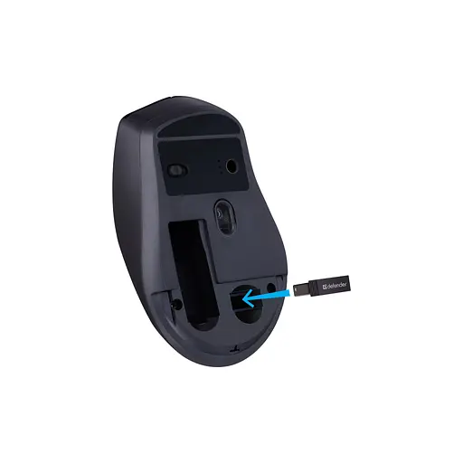 Мишка Defender Effect X MS-095 Wireless Black (52095) - фото 7