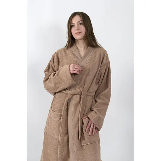 Халат-кімоно Lotus Home Vera бежевий S/M (svt-2000022350709)  - фото 5