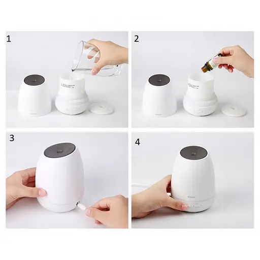 Увлажнитель воздуха Baseus Creamy-white Aroma Diffuser белый ACXUN-02 - фото 3