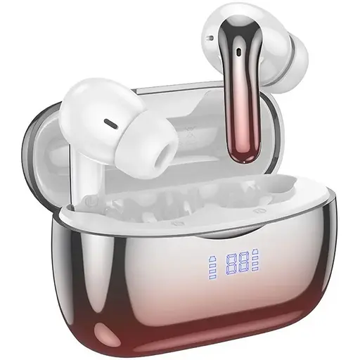 Навушники бездротові Hoco TWS EQ16 вакуумні червоний glaze