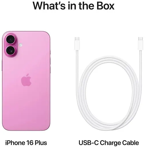 Смартфон Apple iPhone 16 Plus 128GB Pink (MXVW3) - фото 7