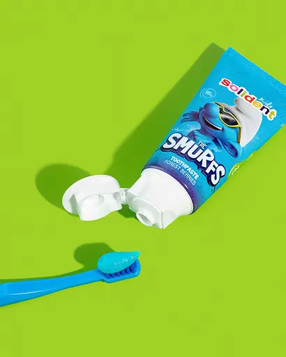 Натуральная зубная паста Solident Kids / лесные ягоды The Smurfth с фтором 1000 ppm - фото 2