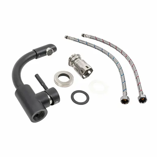 Змішувач для кухні Platinum 8303 sk чорний матовий - фото 2