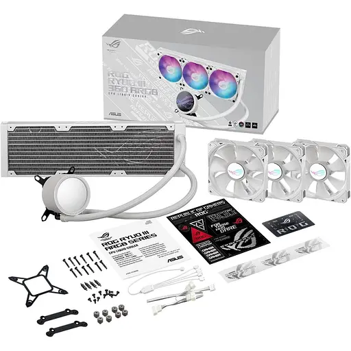 Система водяного охолодження Asus ROG Ryuo III 360 ARGB White Edition (90RC00I2-M0UAY0) UA [143437] - фото 10