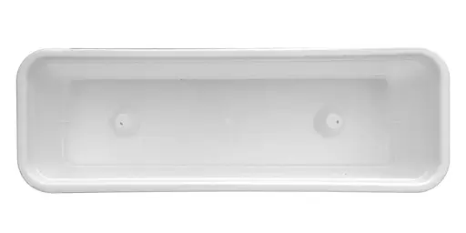 Балконний ящик для вирощування розсади, декоративних і кімнатних рослин 49х16.5х14.5 см Білий 88087 - фото 6