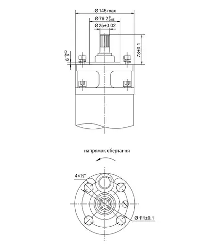 Насос відцентровий свердловинний DONGYIN 6SP17-20 380В 11кВт H 220(159)м Q 400(300)л/хв Ø145мм +пульт (з 3х частин) (7777083) - фото 3