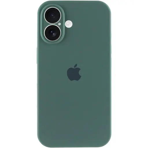 Чехол Epik Silicone Case Full Camera Protective AA для Apple iPhone 16 Plus 6.7 Зеленый/Pine green - фото 2