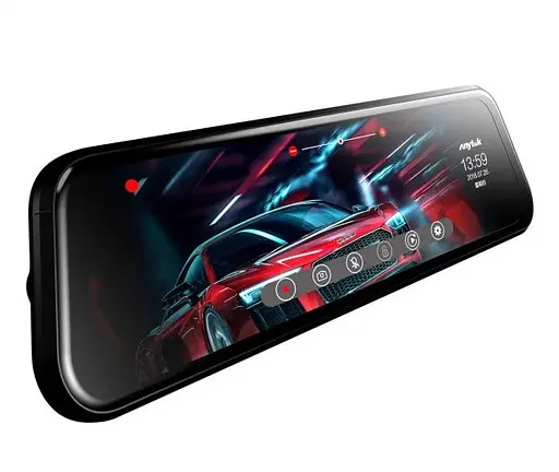 Зеркало регистратор Anytek T12+ Автомобильный видеорегистратор 9.66 дюймов с камерой заднего вида - фото 2