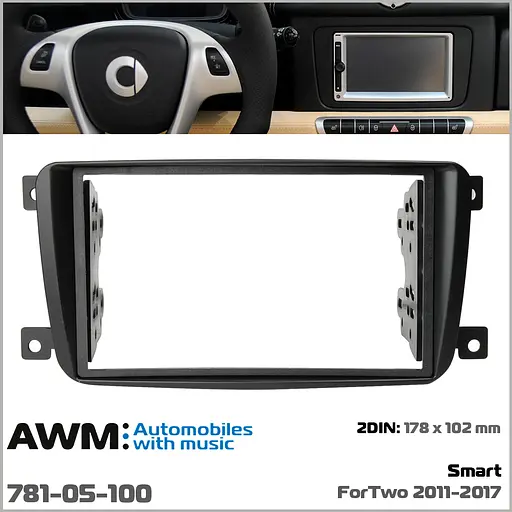 Перехідна рамка AWM Smart ForTwo 781-05-100 - фото 5