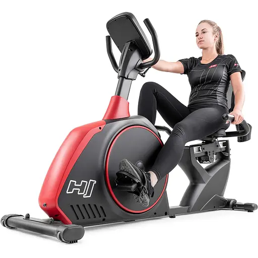 Горизонтальный велотренажер Hop-Sport HS-095L Scale черный+ мат - фото 10