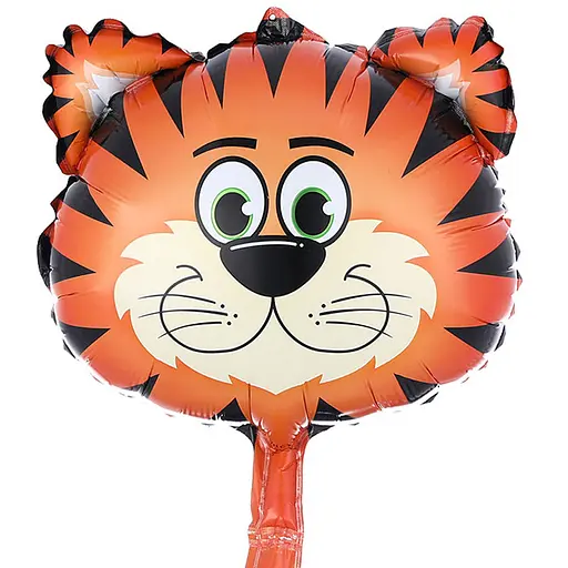 Большие гелиевые шары Тигренок, надувные фольгированные воздушные фигуры для праздника, 34x32 см