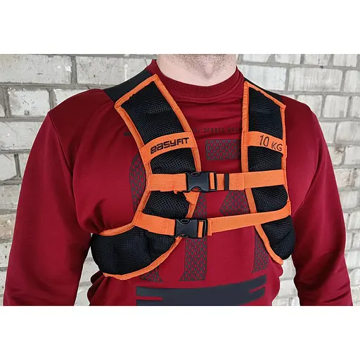 Жилет-утяжелитель EasyFit JetPack 10 кг с металлическими шариками (EF-JP-0010) - фото 1