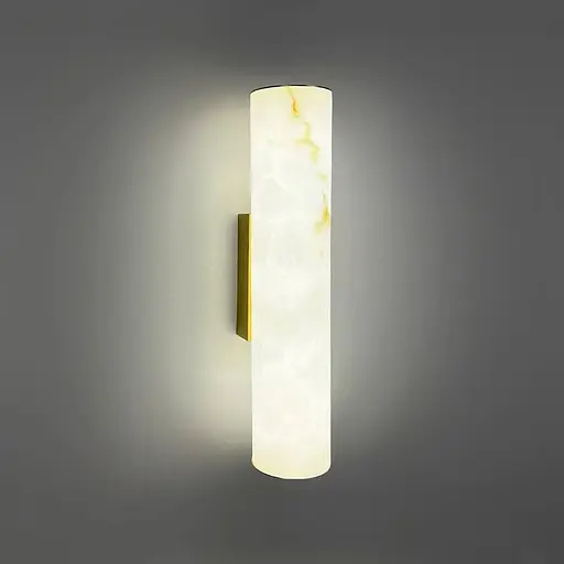 Бра Line F з імітацією мармуру з латунним корпусом Ø8х30 см Арт. WJ366/80*300H - фото 1