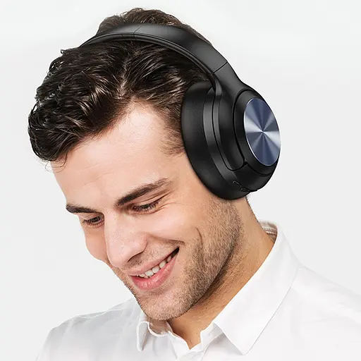 Накладні бездротові навушники Hoco W54 Young ANC Black - фото 4