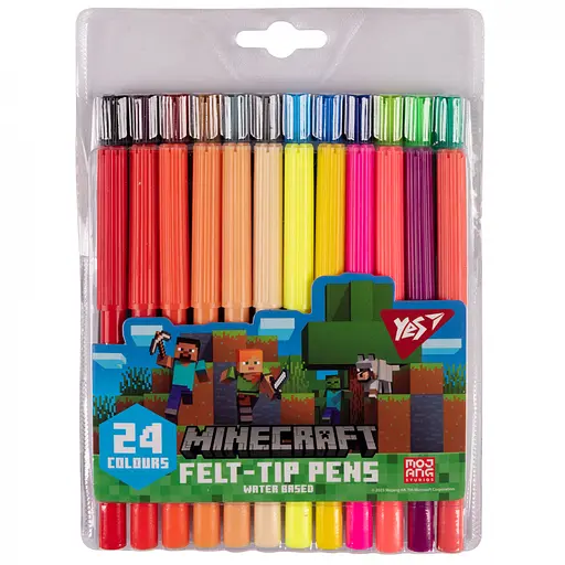 Фломастеры Yes Minecraft 24 цвета 650554