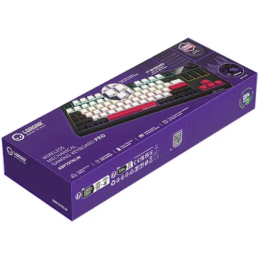 Клавіатура Lorgar KBP70TKLW Pro Wireless TKL EN/UA Black Red (LRG-KBP70TKLW-BK-US) - фото 9