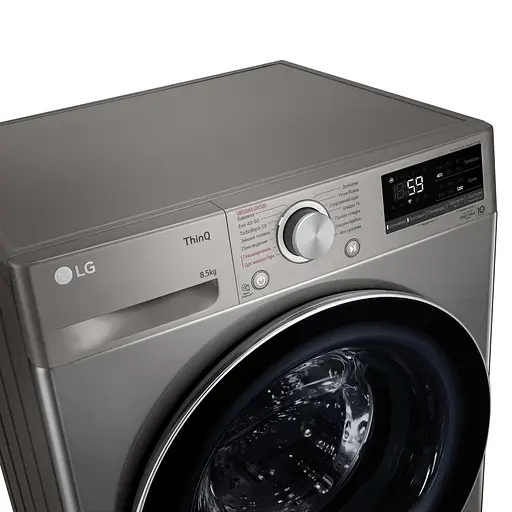 Стиральная машина LG фронтальная 85 кг 1200 A+++ 48 см дисплей пара инвертор белый - фото 9