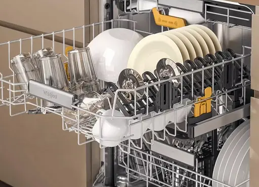 Посудомоечная машина Whirlpool встраиваемая, 14 комплектов A+++, 60 см, дисплей, белый - фото 8