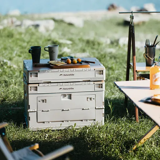 Складаний контейнер Naturehike CNK2450XB020 (23л) Бежево-сірий - фото 10