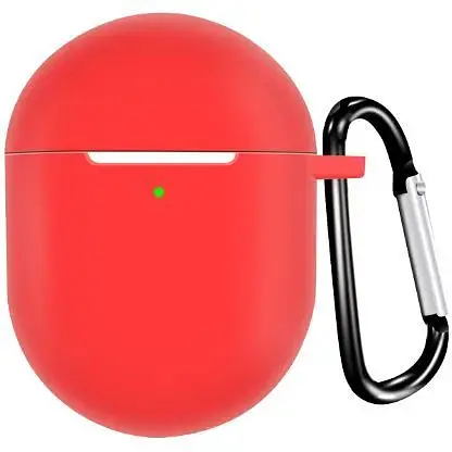 Чехол-накладка DK Silicone Candy Friendly с карабином для Xiaomi Redmi Buds 4 (red)