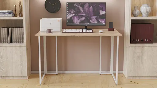 Компьютерный стол Ханна 75x100x60 ДСП белый Дуб Сан-Марино 16мм FRD-103993 - фото 4